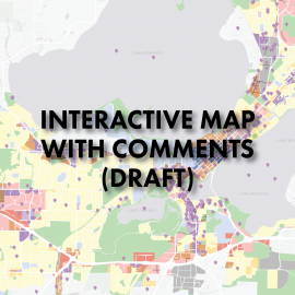 Interactive Map with Public Comments from Phase 2